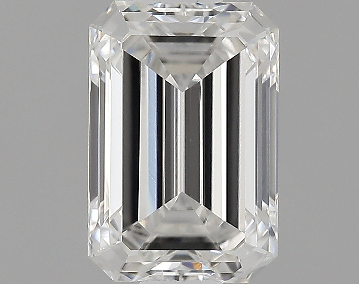 0.73 Carat Emerald Shaped Ideal Cut VVS2 IGI Certified Lab Grown Diamond