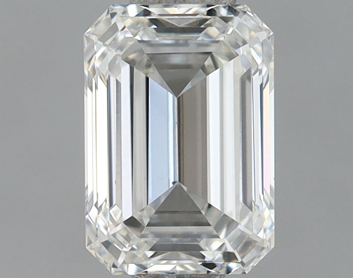 0.88 Carat Emerald Shaped Ideal Cut VVS2 IGI Certified Lab Grown Diamond