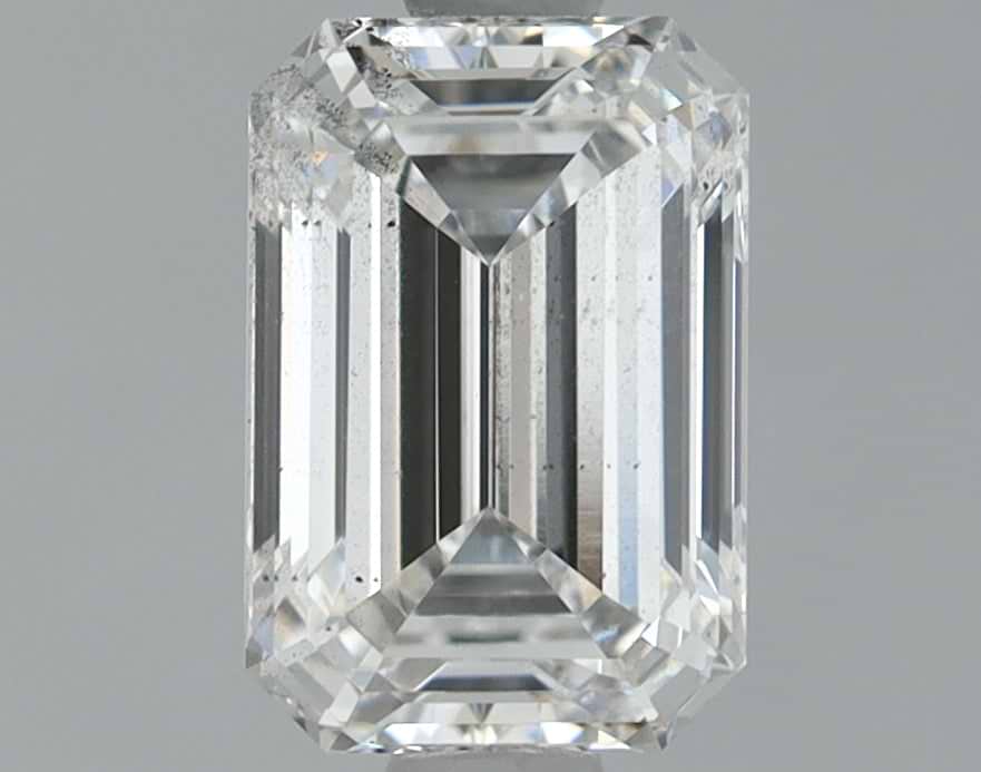 0.99 Carat Emerald Shaped Ideal Cut SI1 IGI Certified Lab Grown Diamond