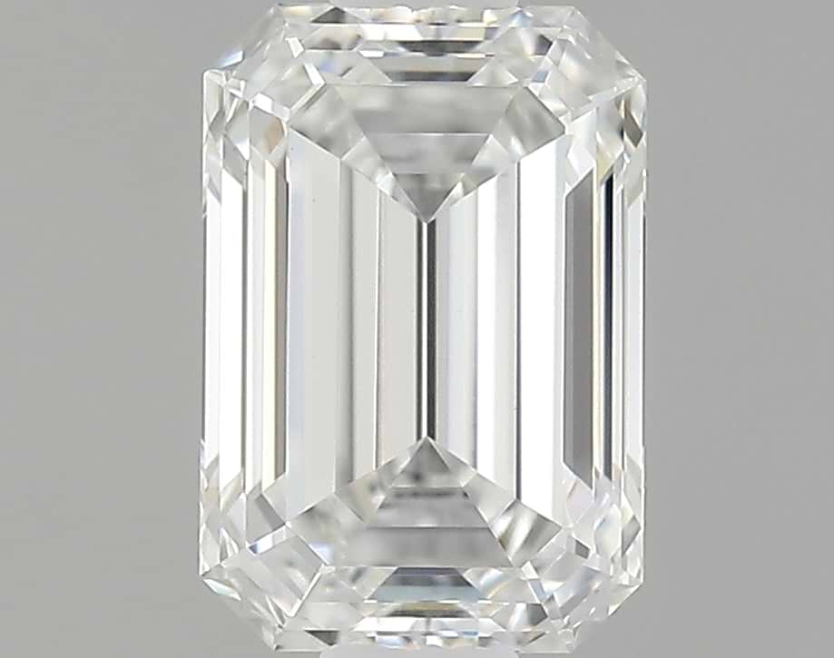 0.82 Carat Emerald Shaped Ideal Cut VVS2 IGI Certified Lab Grown Diamond