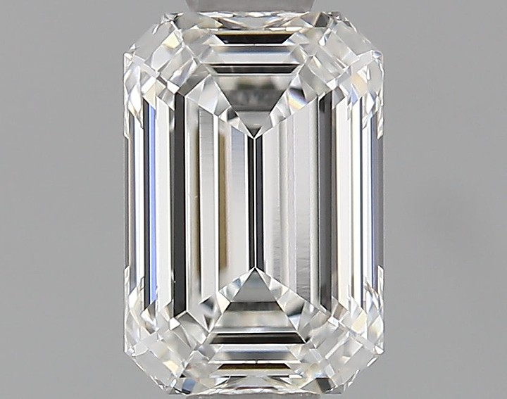 0.87 Carat Emerald Shaped Ideal Cut VVS2 IGI Certified Lab Grown Diamond