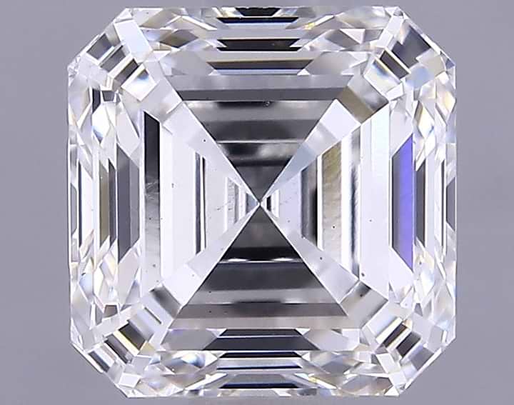1.7 Carat Asscher Shaped Ideal Cut VS2 IGI Certified Lab Grown Diamond