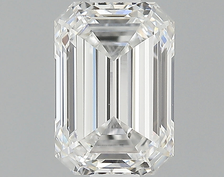 0.83 Carat Emerald Shaped Ideal Cut VVS2 IGI Certified Lab Grown Diamond
