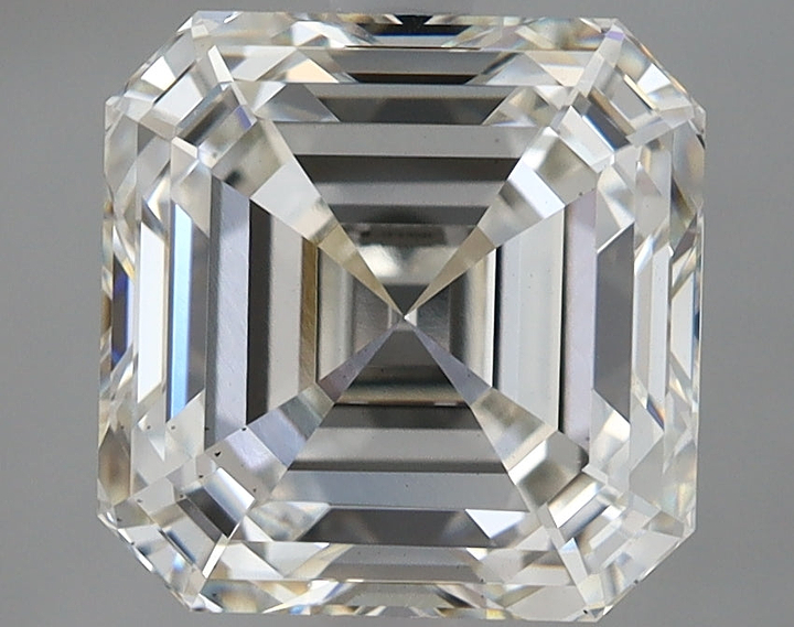 4.21 Carat Asscher Shaped Excellent Cut VS2 IGI Certified Lab Grown Diamond