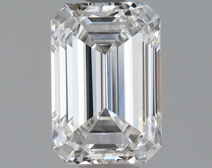 0.87 Carat Emerald Shaped Ideal Cut VS1 IGI Certified Lab Grown Diamond