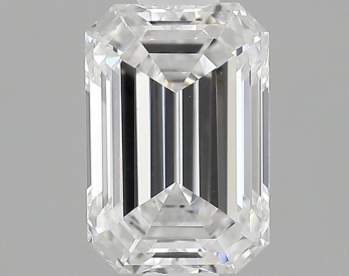 0.86 Carat Emerald Shaped Ideal Cut VVS2 IGI Certified Lab Grown Diamond