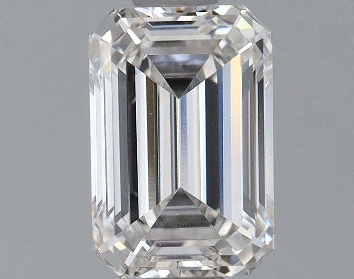0.92 Carat Emerald Shaped Ideal Cut VVS2 IGI Certified Lab Grown Diamond