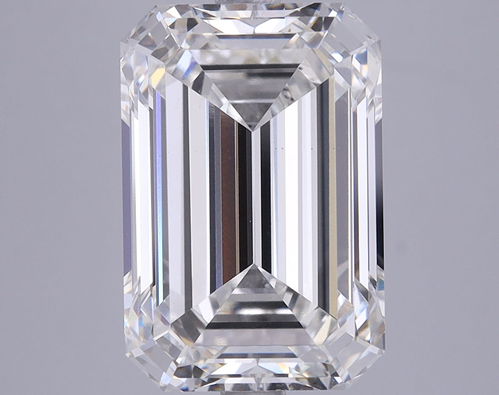 5.91 Carat Emerald Shaped Ideal Cut VS1 IGI Certified Lab Grown Diamond
