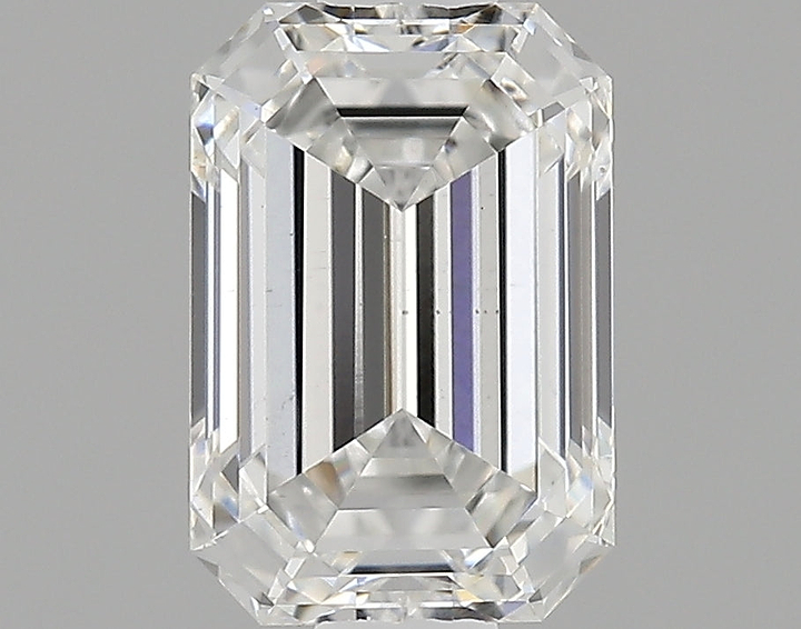 0.88 Carat Emerald Shaped Ideal Cut VS1 IGI Certified Lab Grown Diamond
