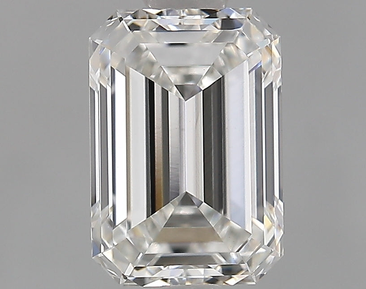 1.29 Carat Emerald Shaped Ideal Cut VVS2 IGI Certified Lab Grown Diamond