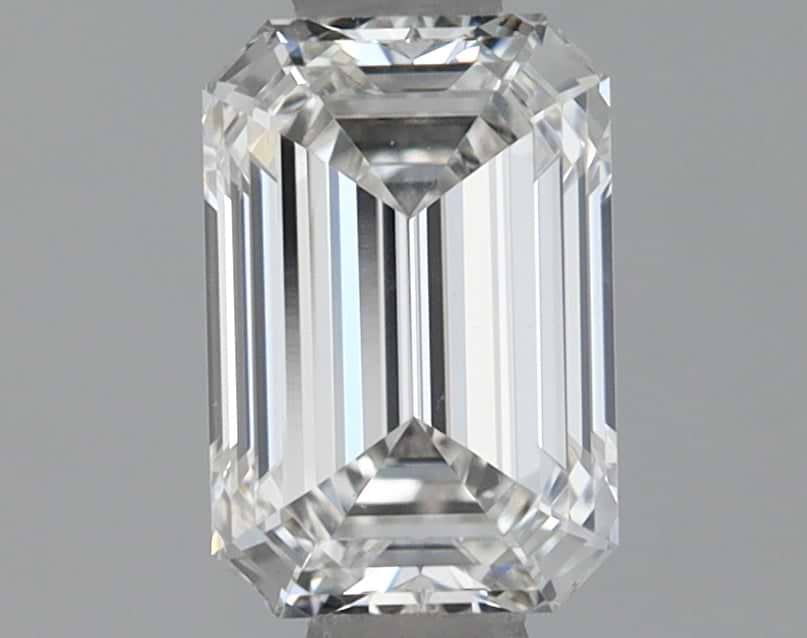0.85 Carat Emerald Shaped Ideal Cut VVS2 IGI Certified Lab Grown Diamond