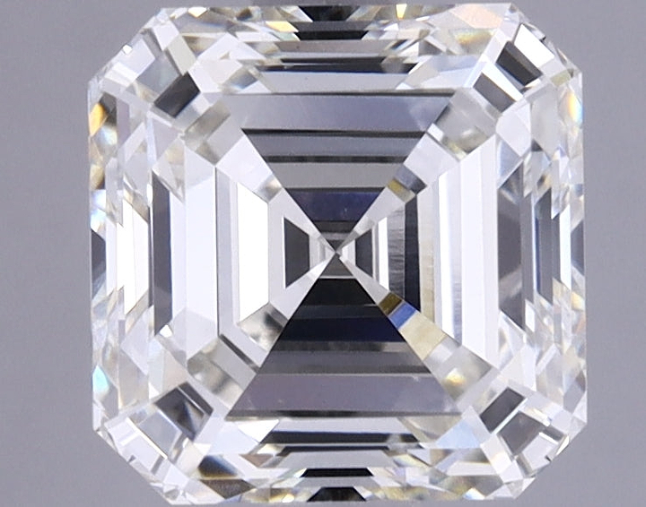 2.02 Carat Asscher Shaped Excellent Cut VVS2 IGI Certified Lab Grown Diamond