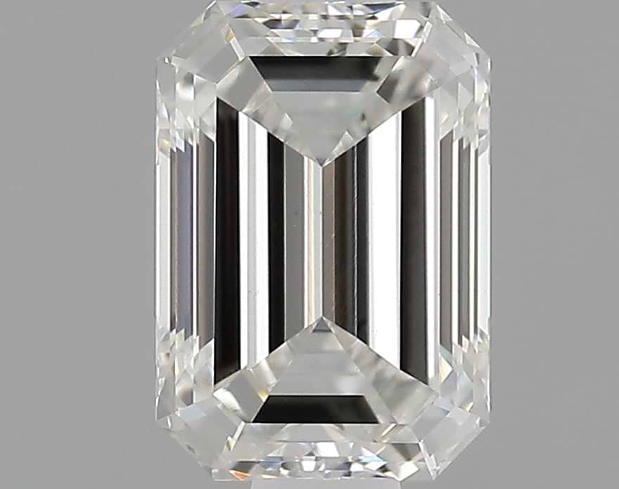 0.73 Carat Emerald Shaped Ideal Cut VVS2 IGI Certified Lab Grown Diamond