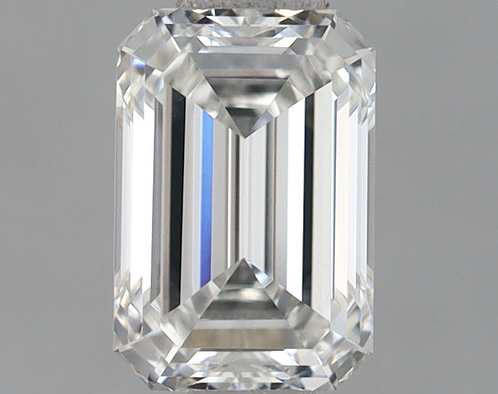 0.78 Carat Emerald Shaped Excellent Cut VVS2 IGI Certified Lab Grown Diamond