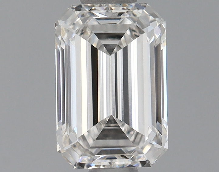 0.72 Carat Emerald Shaped Excellent Cut VVS2 IGI Certified Lab Grown Diamond