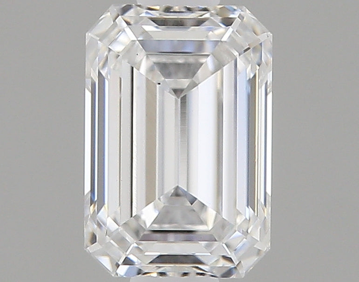 0.74 Carat Emerald Shaped Ideal Cut VS1 IGI Certified Lab Grown Diamond