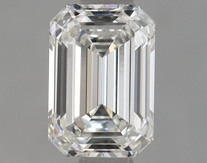 0.86 Carat Emerald Shaped Ideal Cut VVS2 IGI Certified Lab Grown Diamond