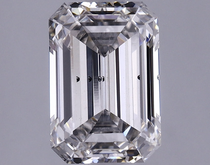 1.82 Carat Emerald Shaped Ideal Cut VS2 IGI Certified Lab Grown Diamond