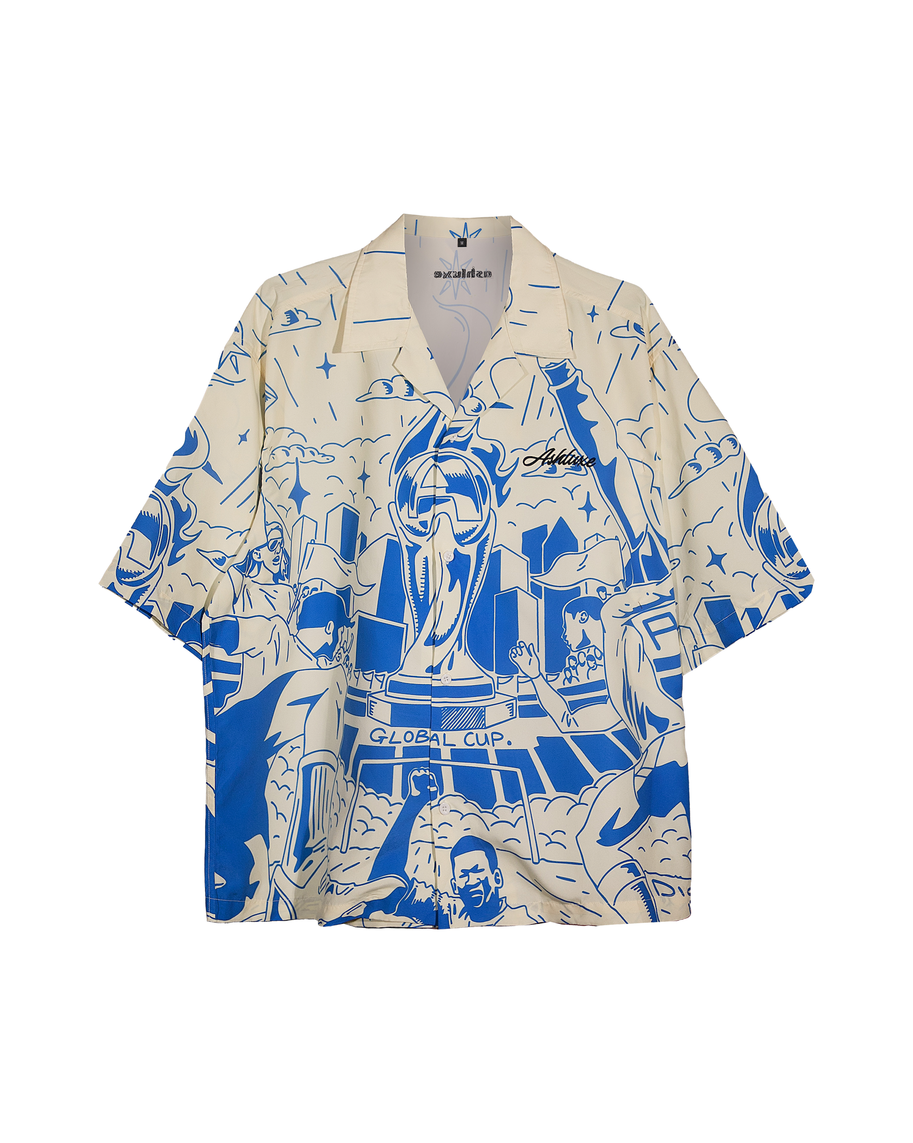 Ashluxe Celebration Bowling Shirt Off-white