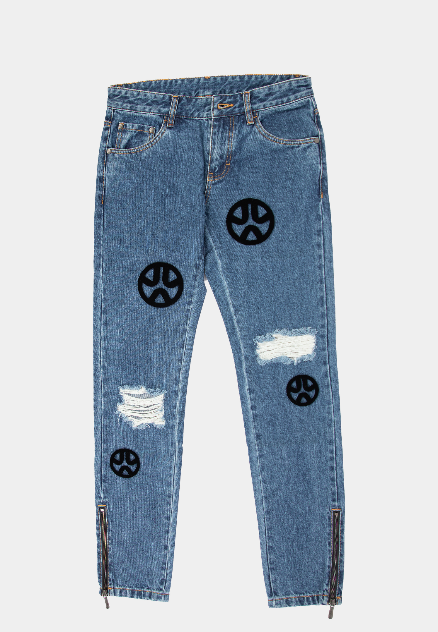 Ashluxe Trilogo Denim Pant  Blue