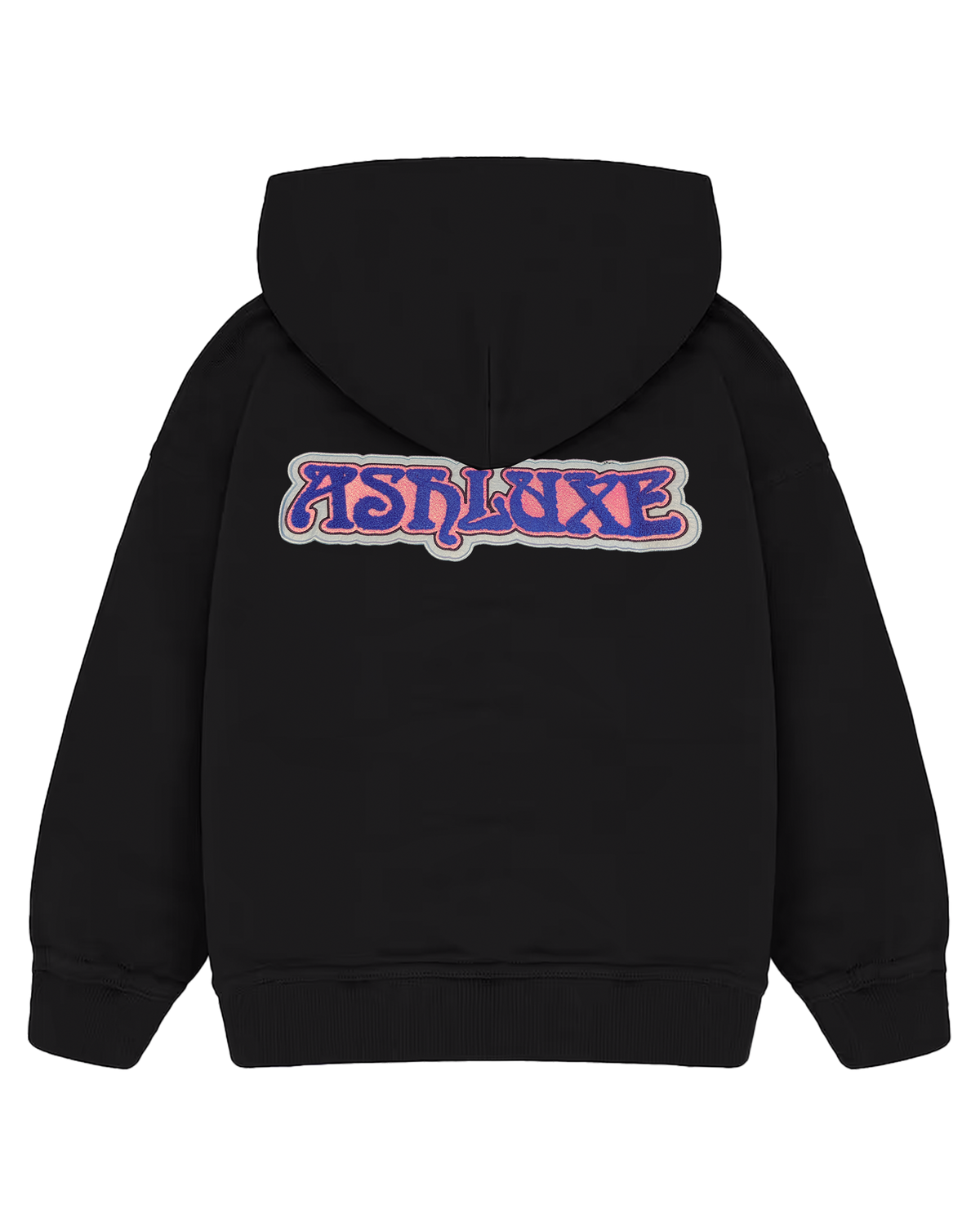 Ashluxe Patch Logo Hoodie Black