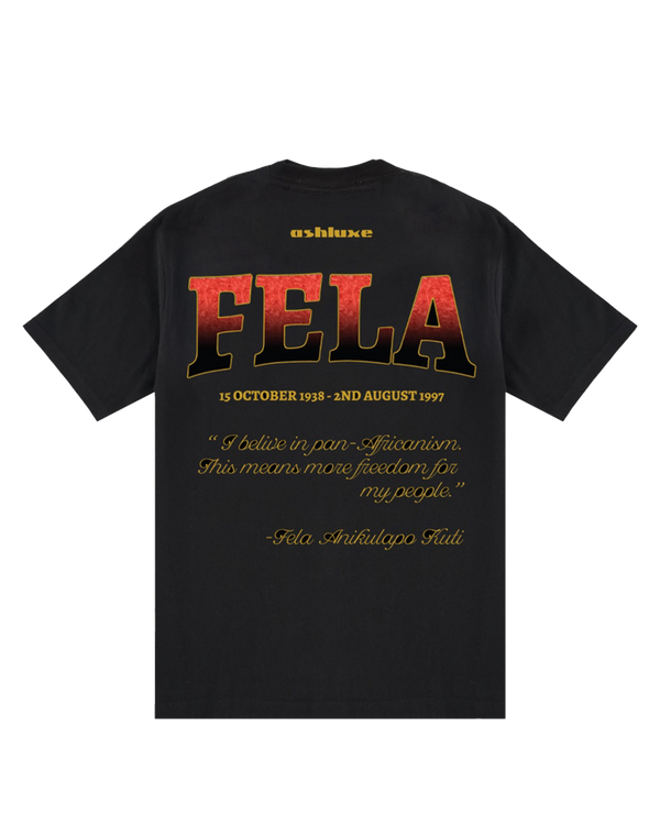 Ashluxe Fela-Inspired Rap Tee Black