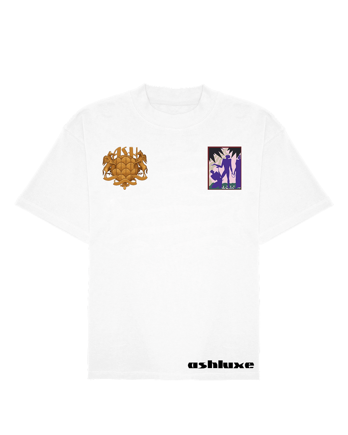 Ashluxe Fela Inspired Badge T-shirt White