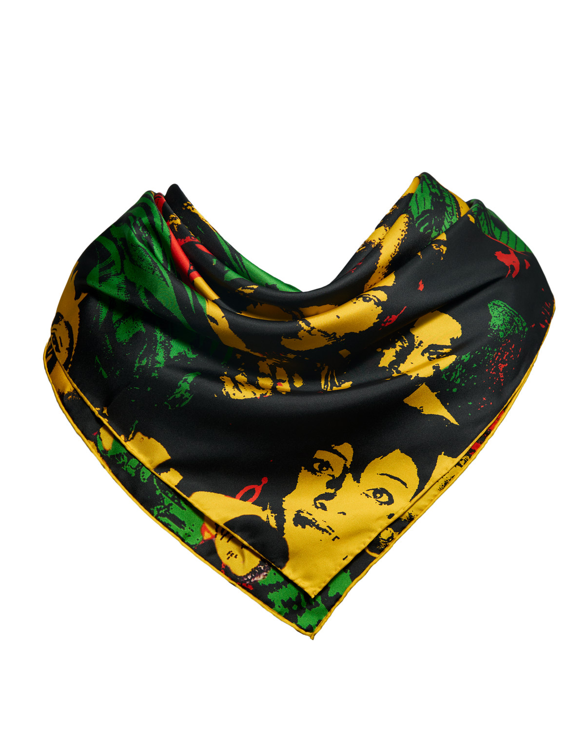 Ashluxe Fela's Culture Mosaic Scarves - Yellow Black