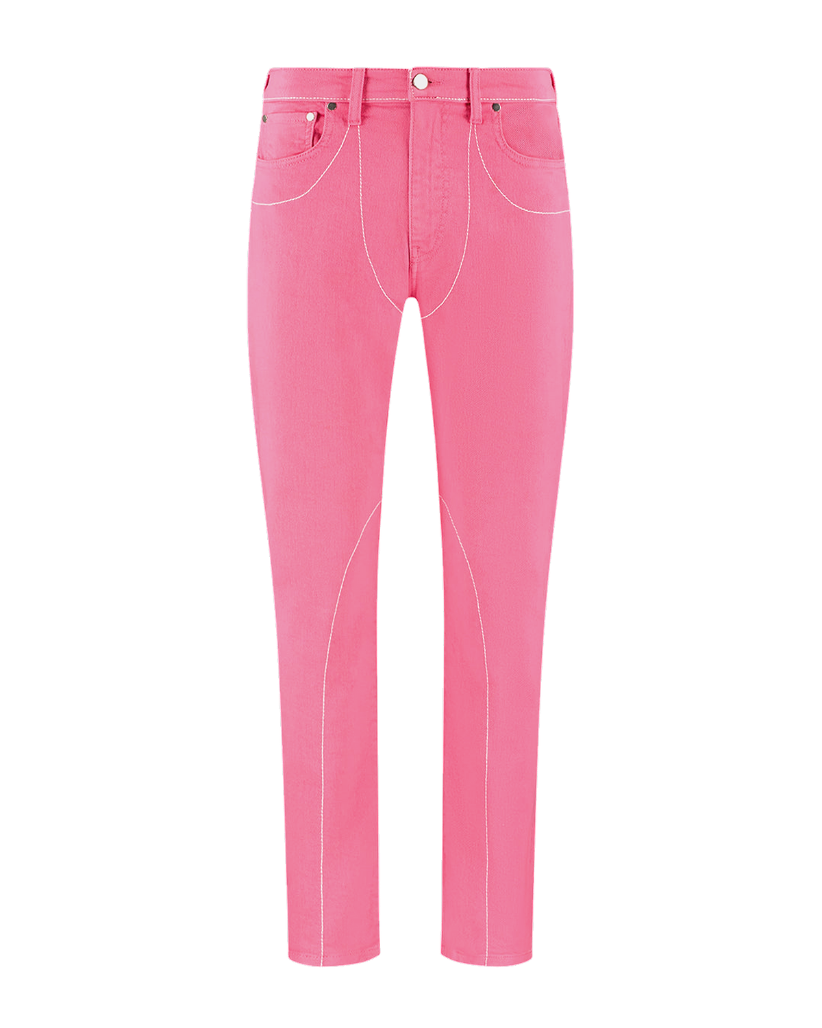 Ashluxe Female 5Pockets Denim Slimfit Pants - Pink