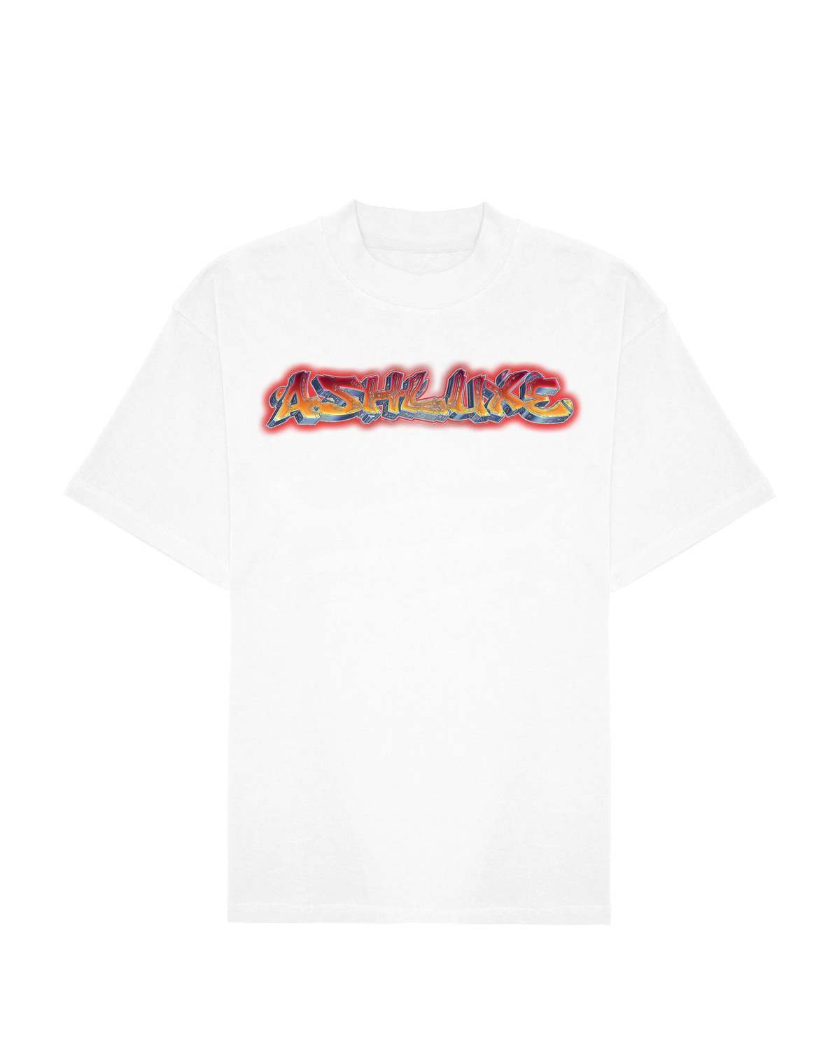 Ashluxe Glow Mockup Tee White