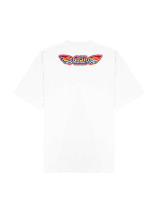 Ashluxe Glow Mockup Tee White