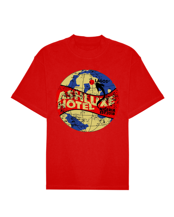 Ashluxe Hotel IIlustration Tee Red