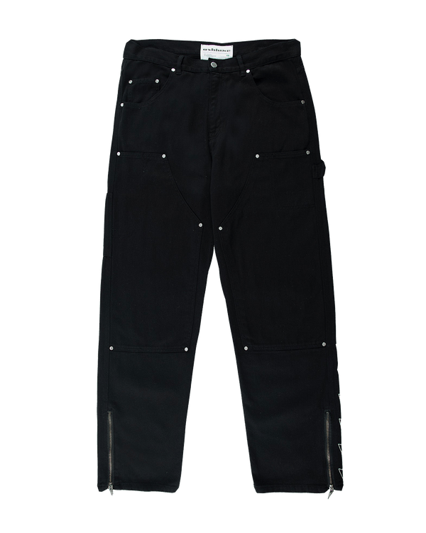 Ashluxe Men's Denim Trucker Jean Black