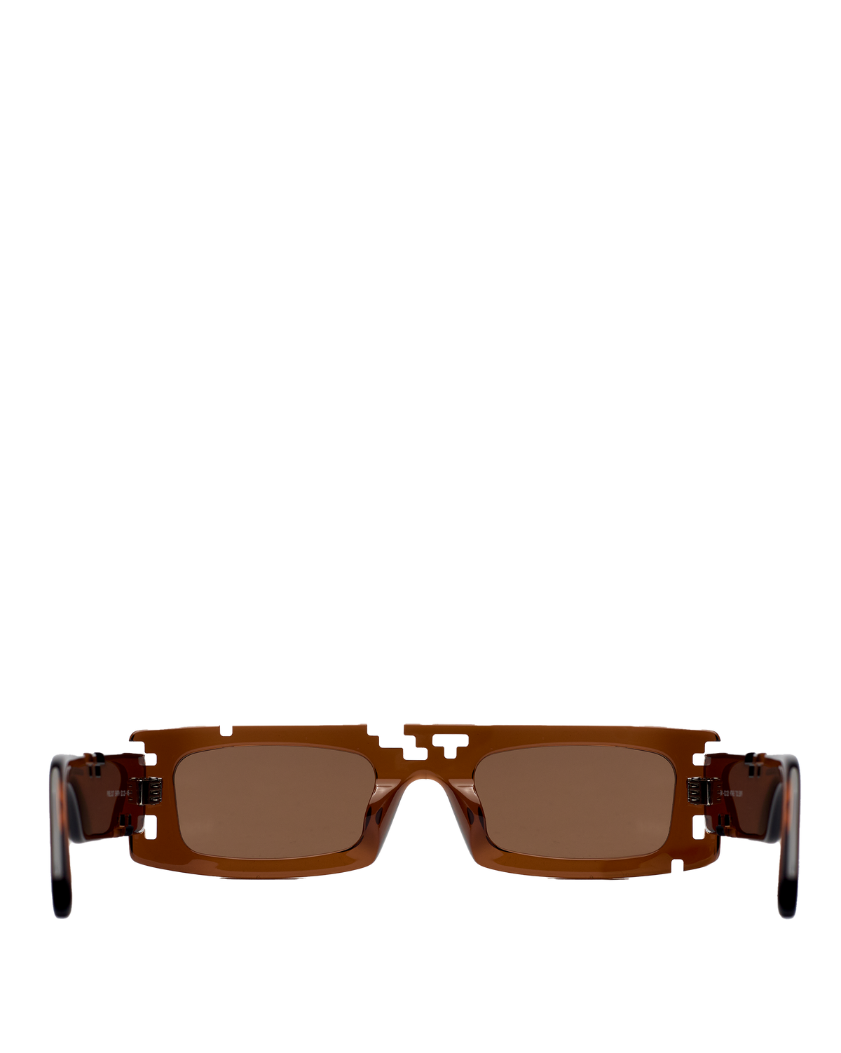 Ashluxe Pixel Cut Earth Brown Sunglasses