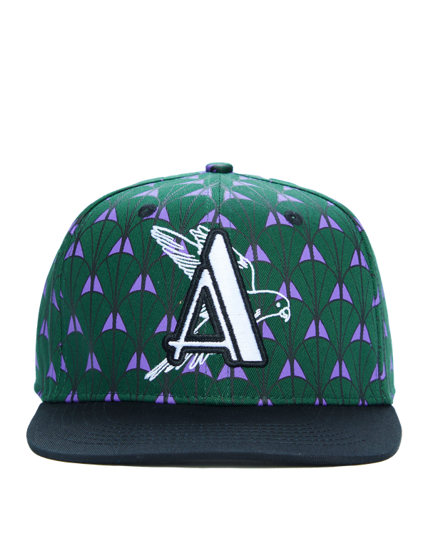 Ashluxe Snapback A -Eagle Cap  Green Purple