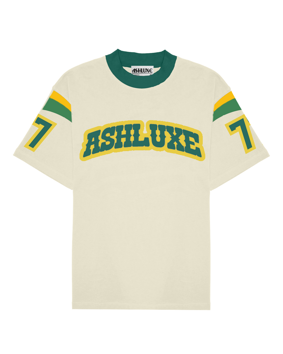 Ashluxe Varsity Logo Tee Biege