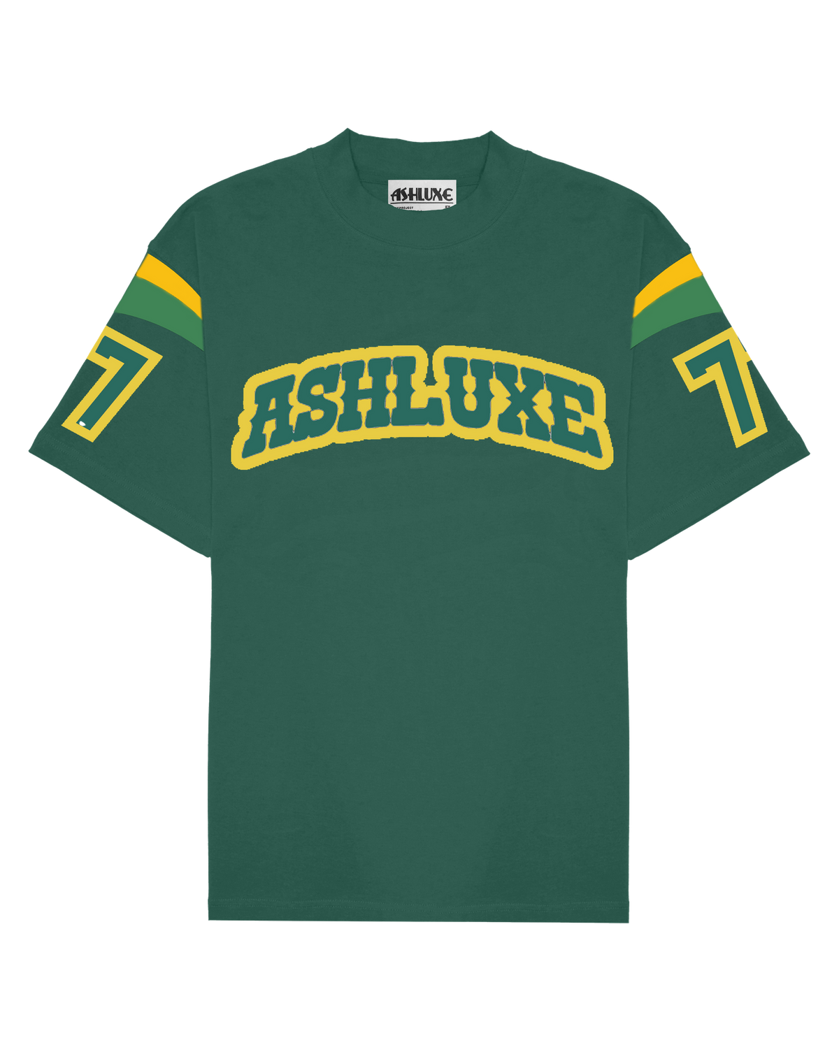 Ashluxe Varsity Logo Tee Green