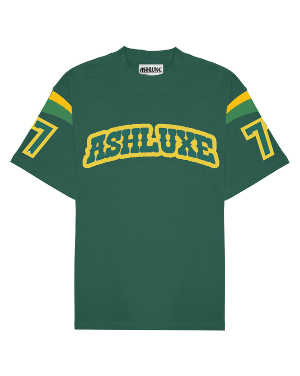 Ashluxe Varsity Logo Tee Green