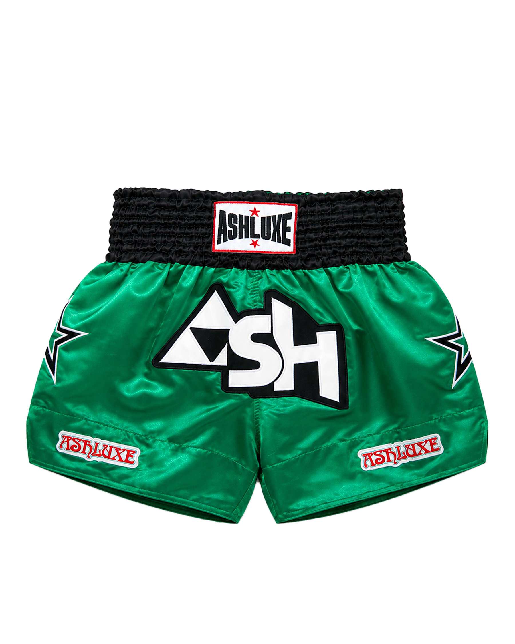 Ashluxe Boxing Trunk - Green/White