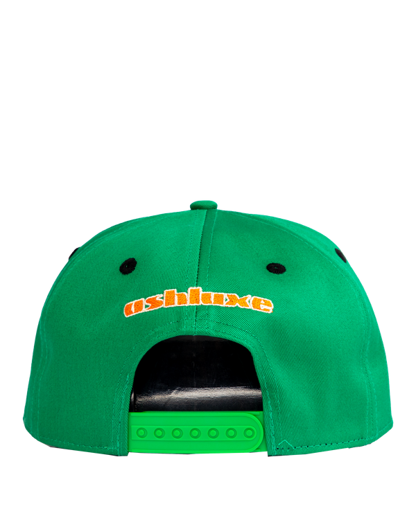 Ashluxe Emblem Snapback Cap Green