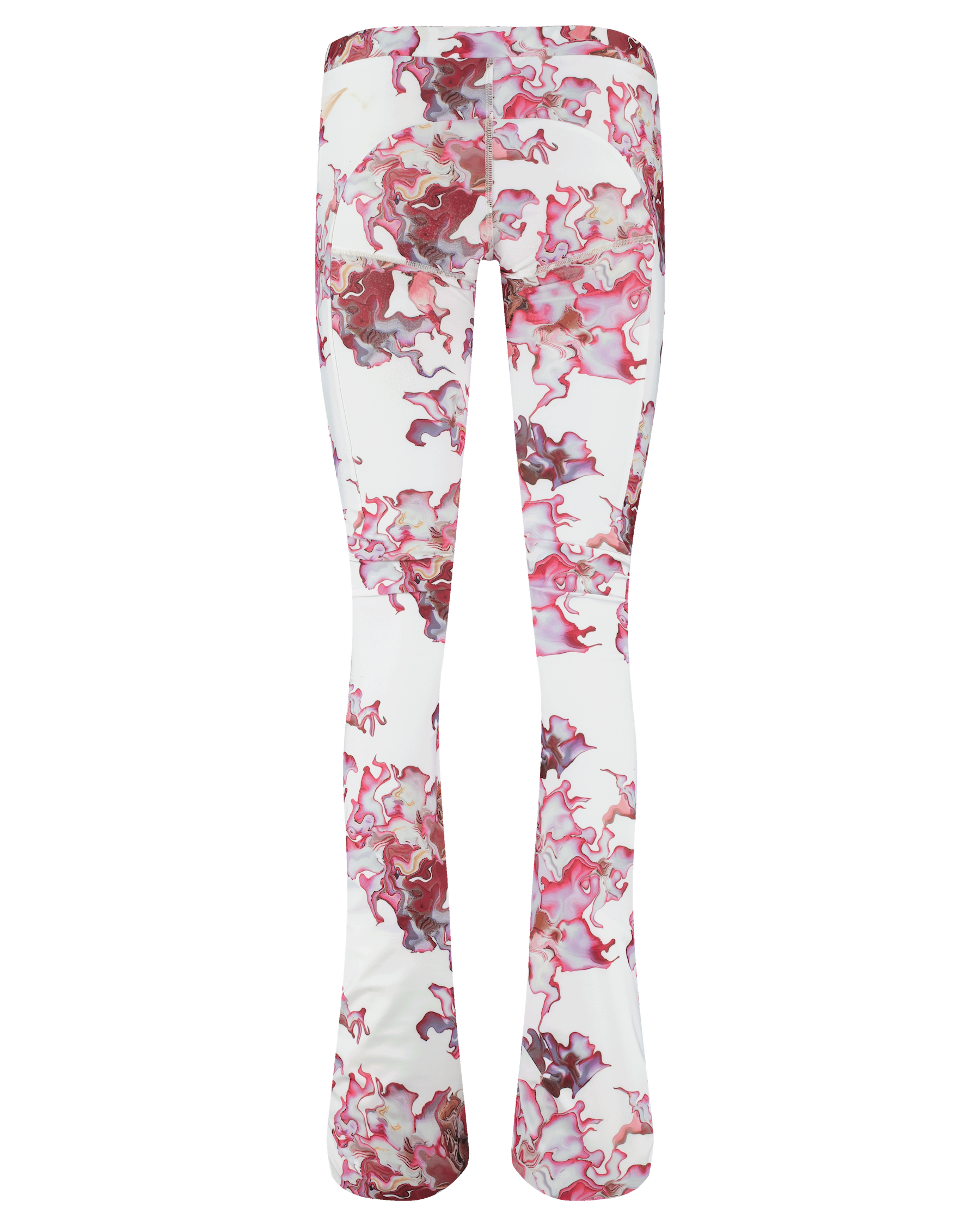Ashluxe Female Flared Pants Pink Flower Aop