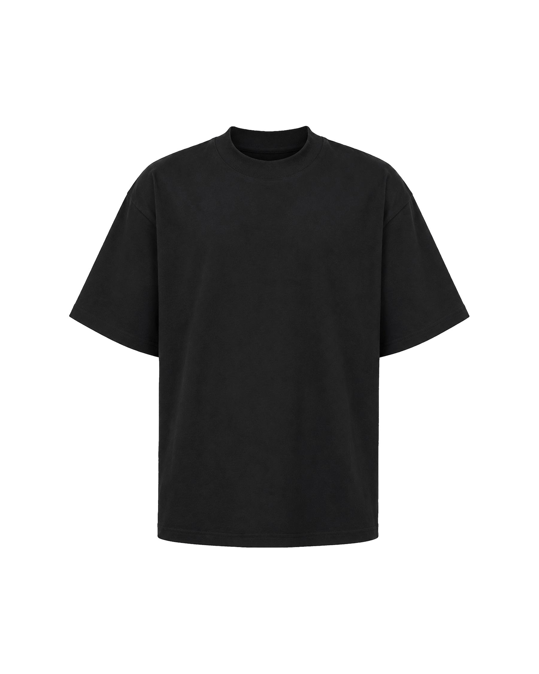 Ashluxe Logo Blank High neck T-shirt - Black