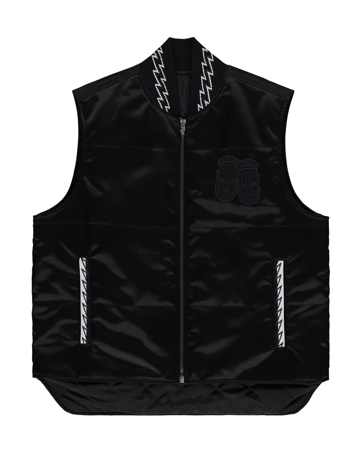 Ashluxe Men's Padded Vest Black