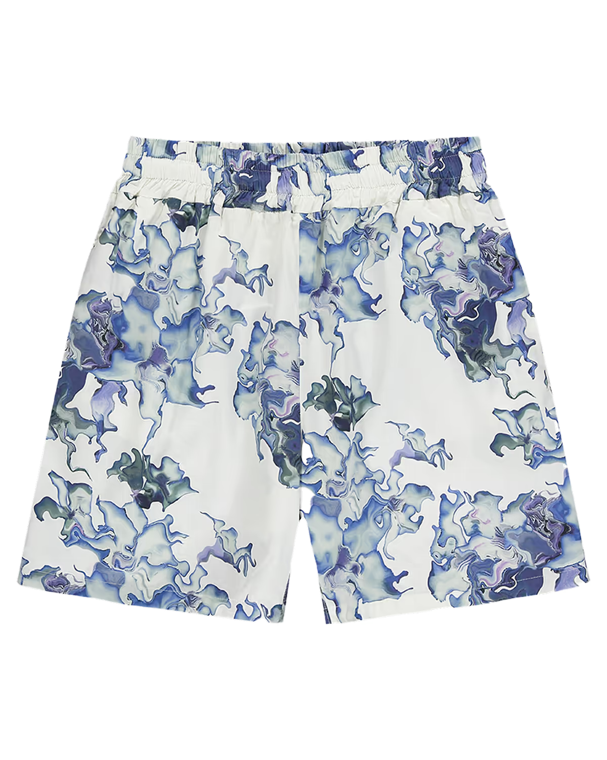 Ashluxe Men's Printed Shorts Blue Flower Aop