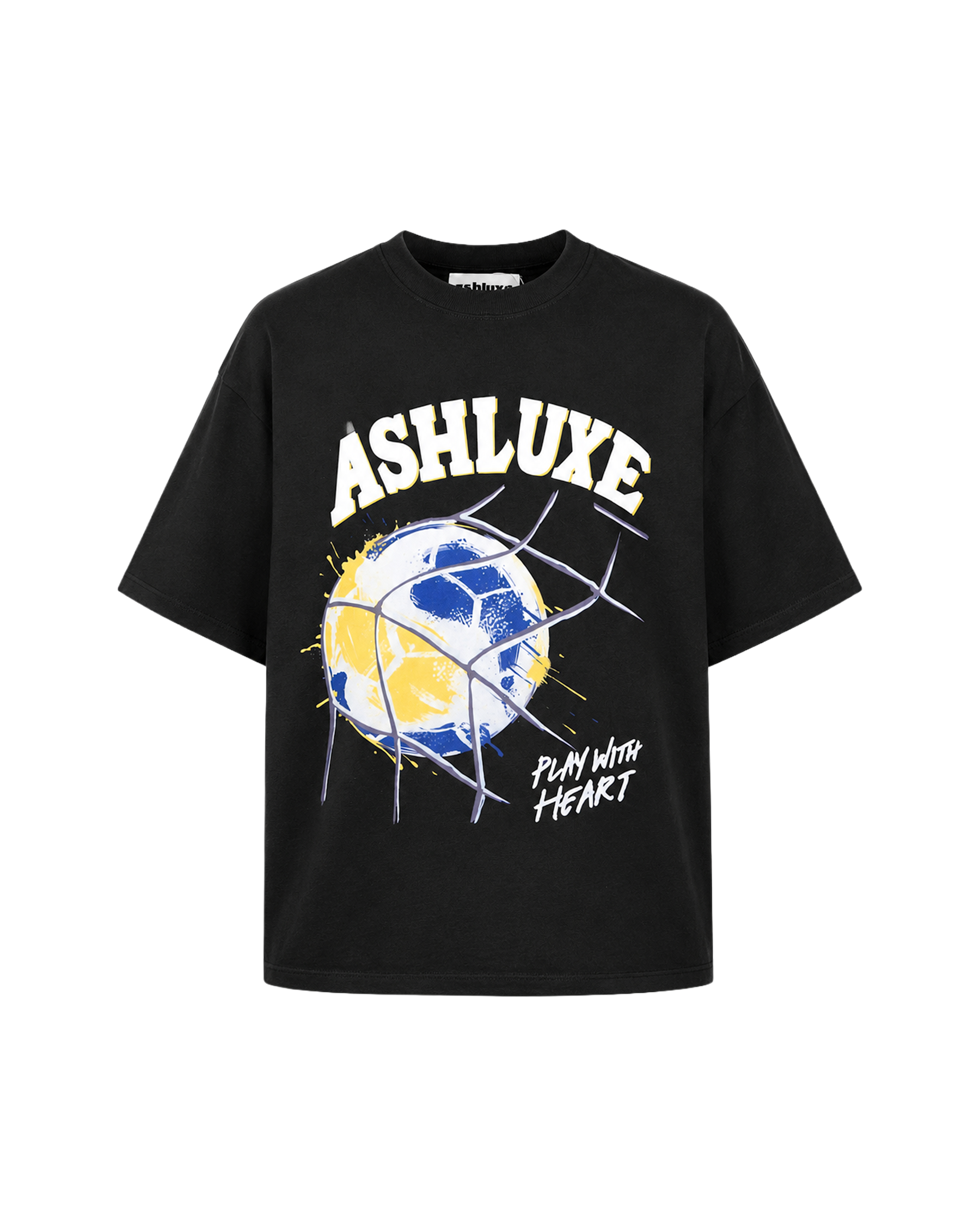 Ashluxe Play with Heart Tee Black