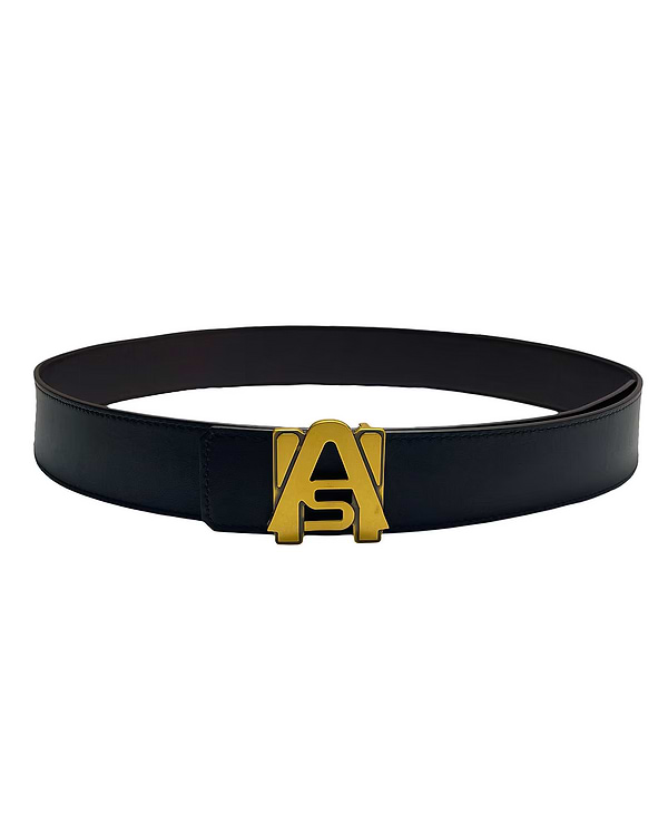 ASHLUXE Racing Logo Belt - Black