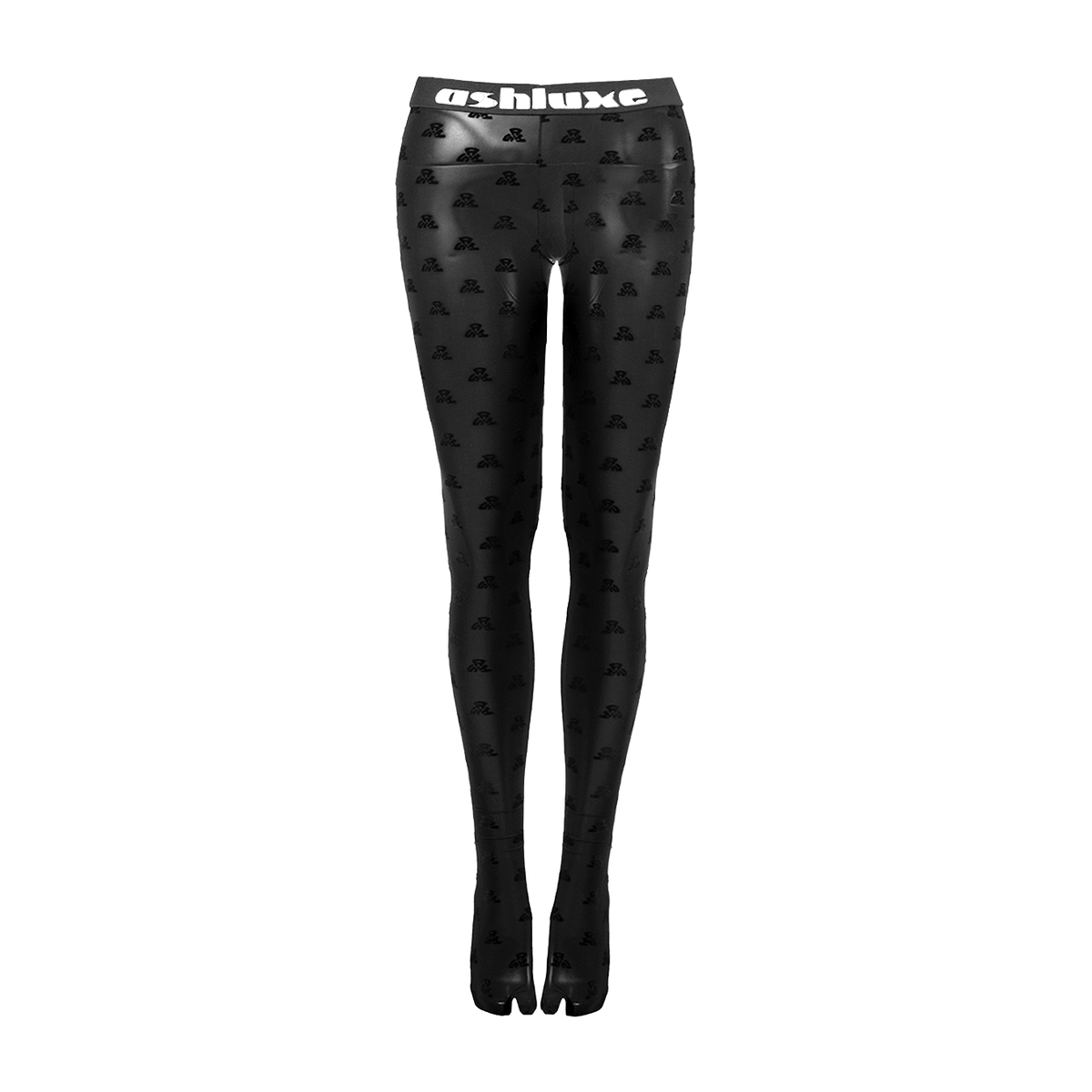 ASH Mesh Branded Body Leggings - Black/White