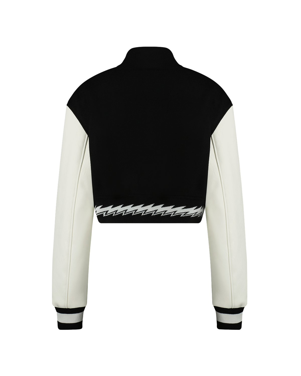 Ashluxe Female Varsity Jacket Black White