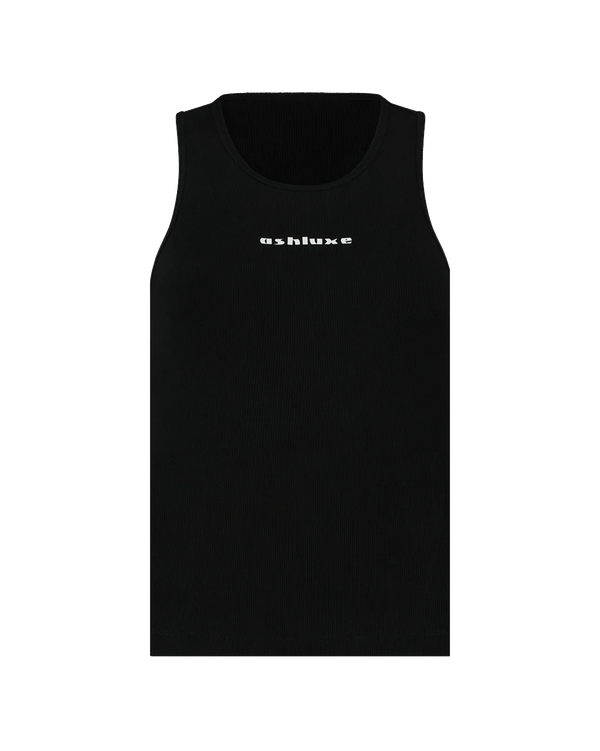 Ash Logo Tank Top - Black