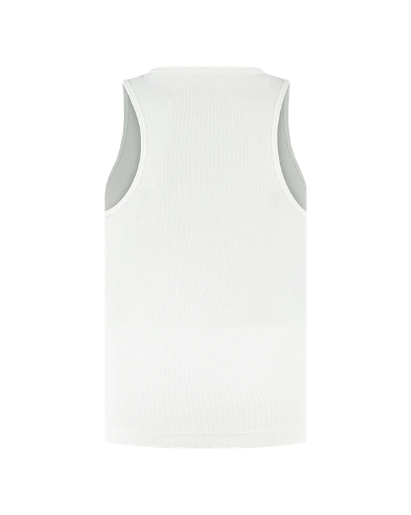 Ash Logo Tank Top - White